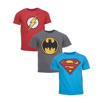 DC Comics Justice League 3-Pack Short Sleeve T-Shirts