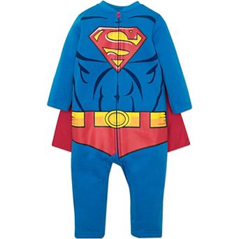 WARNER BROS Justice League Superman Cosplay Coverall and Cape Set
