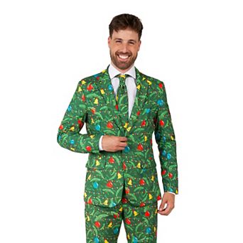 Men's Suitmeister 3 pc Christmas Blazer, Pants & Tie Set