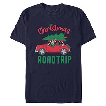 Men's Looney Tunes Christmas Road Trip Graphic Tee