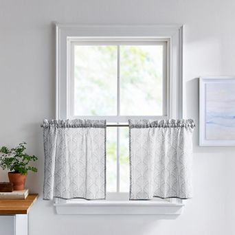 Curtainworks Fan Scallop 2 pc Window Tier Set