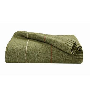 Brooklyn Loom Oxford Knit Stripe Throw Blanket