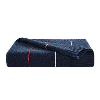 Brooklyn Loom Oxford Knit Stripe Throw Blanket
