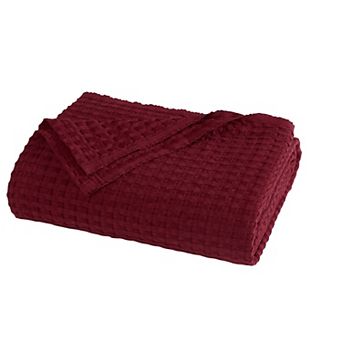 Brooklyn Loom Cotton Waffle Throw Blanket