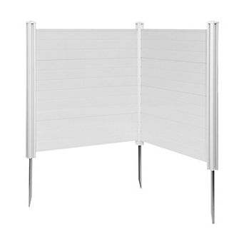 VEVOR 2 Panels Outdoor Privacy Screen, 50 x 50 in Air Conditioner Fence with 27.6 in Ground Stakes