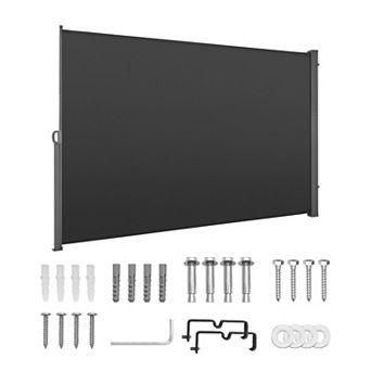 VEVOR Retractable Side Awning, 71" x 118" Patio Retractable Side Screen
