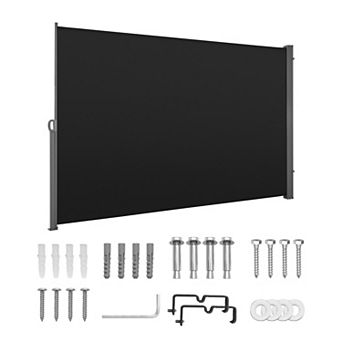 VEVOR Retractable Side Awning, 71" x 118" Patio Retractable Side Screen