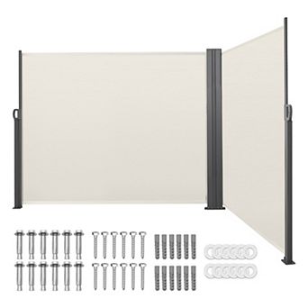 VEVOR Retractable Side Awning, 71" x 236" Patio Retractable Side Screen