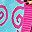 Blue Hot Pink Block