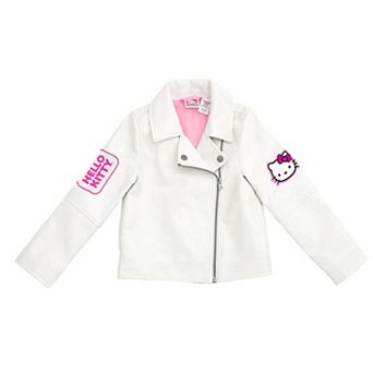 Hello Kitty Zip-Up Leather Jacket