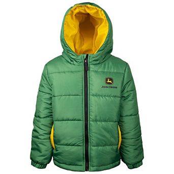 John Deere Quilted Hooded Puffer Jacket