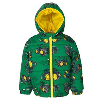John Deere Quilted Hooded Puffer Jacket