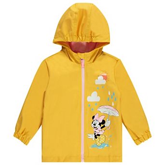 Disney's Minnie Mouse Hooded Zip-Up Rain Jacket