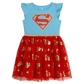 DC Comics Justice League Supergirl Cosplay Tutu Dress