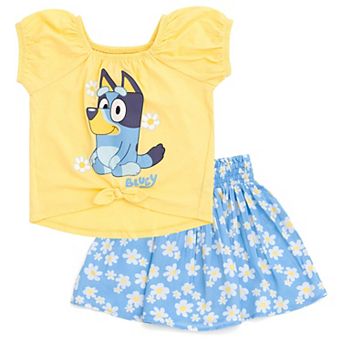 Bluey T-Shirt and Bubble Skirt Set