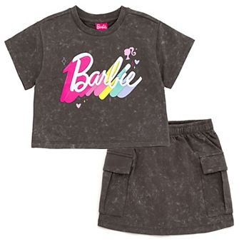 Barbie Tee and Wash Skirt Set