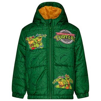 Teenage Mutant Ninja Turtles Zip-Up Hooded Puffer Jacket