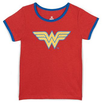 DC Comics Justice League Glitter Graphic T-Shirt
