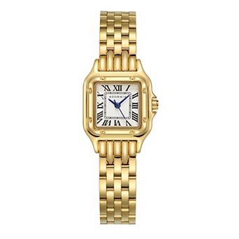 Adornia Paris Women's 22mm Gold Tone Watch - W-12