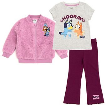 Bluey Zip-Up Jacket and Pants Set