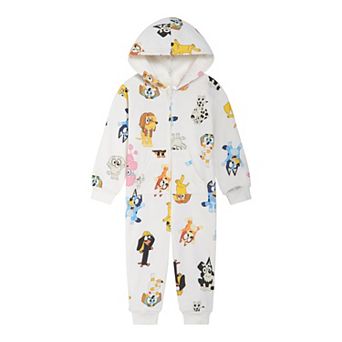Bluey Loungewear Fleece Hooded One Piece