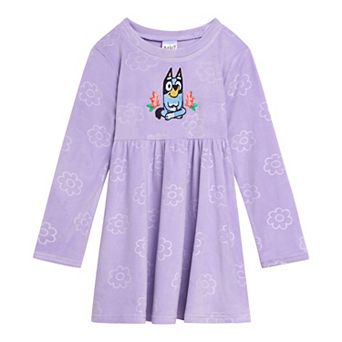 Bluey Velour Dress