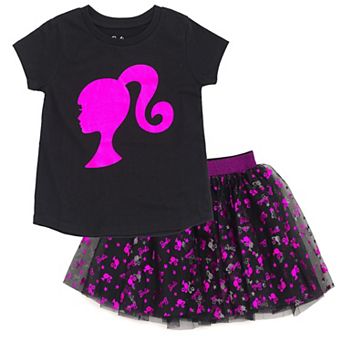 Barbie 2 pc T-Shirt and Tutu Skirt Set