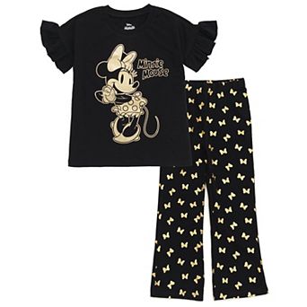 Disney Minnie Mouse 2 pc T-Shirt and Flare Pants Set