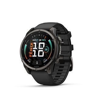 Garmin fēnix® 9 47-mm. Titanium Smartwatch with Silicone Band
