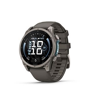 Garmin fēnix® 9 47-mm. Titanium Smartwatch with Silicone Band