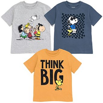 Peanuts 3-Pack Short Sleeve T-Shirts