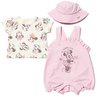 Disney's Minnie Mouse Bubble Shortall Tee and Hat Set