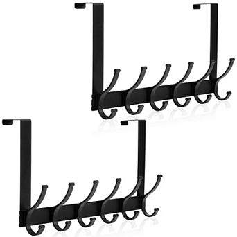 Over Door Hooks Hanger Towel Rack Bathroom Coat Rack 2 Pack