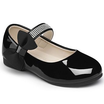 HOMEHOT Toddler Girls Mary Jane Flats Comfortable Dress Shoes for Little Kids