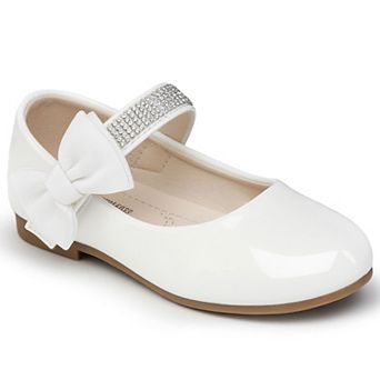 HOMEHOT Toddler Girls Mary Jane Flats Comfortable Dress Shoes for Little Kids