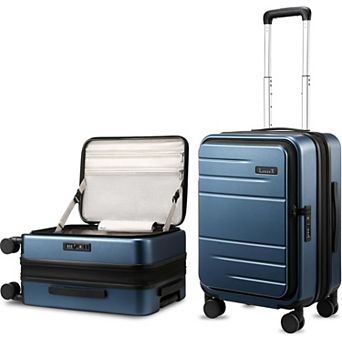 LUGGEX 20 Inch Carry On Luggage Top Opening, Expandable PC Suitcase with Wheels FLT - LX-FX