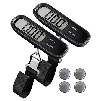 LUGGEX Luggage Weight Scale 2-Pack, Digital Scale with Large LCD Display, Battery Included - SC01