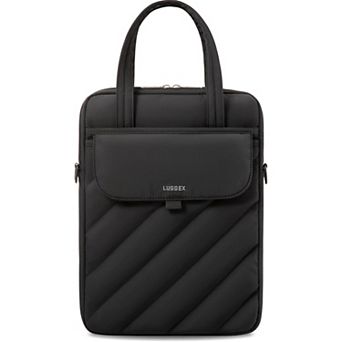LUGGEX Messenger bag Vertical with Tablet Pockets, Compatible with 13/14 Inch Laptop LTX01