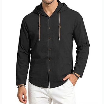 Men's Cotton Long Sleeve Hoodie Sweatshirt