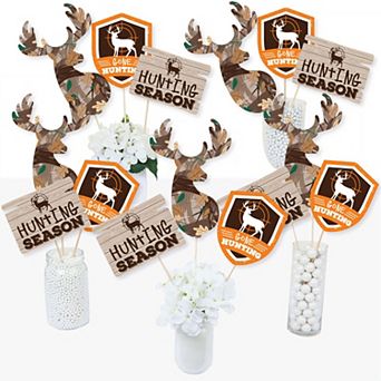 Big Dot Of Happiness Gone Hunting Baby Shower Birthday Centerpiece Stick Table Toppers 15 ct