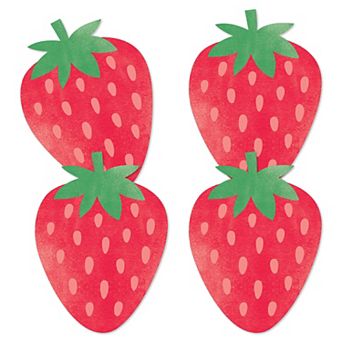 Big Dot Of Happiness Berry Sweet Strawberry - Birthday Party Or Baby Shower Essentials 20 ct