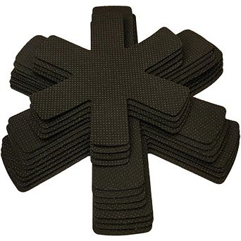 12-Pack Black Pan Protectors, 3 Sizes (10"/14"/15"), Anti-Slip Cookware Separators