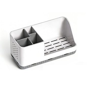 Zoulao Detachable Toothbrush Holder, Bathroom Organizer for Countertop,Sink & Shower Decor