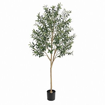Artificial Potted Olive Tree Bendable Indoor Outdoor Home Office Decor