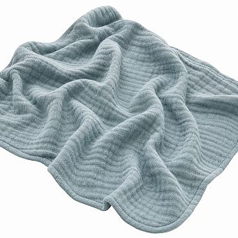 4 Layer Muslin Throw Blanket Breathable Soft Lightweight All Season Two Tone Weave