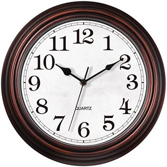 Silent Non Ticking Wall Clock Easy to Read Vintage Decor for Home Kitchen Office