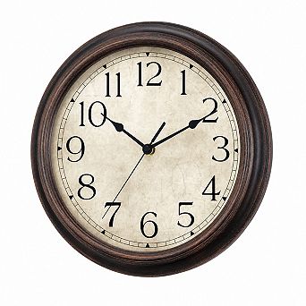Silent Non Ticking Vintage Rustic Wall Clock Decorative For Home Office Kitchen Living Room