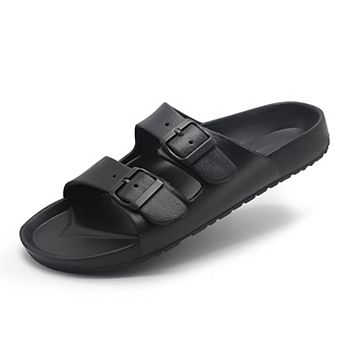 Men's Double Buckle Comfort Slides