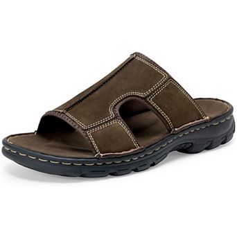 Men's Leather Arch Support Slides