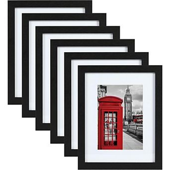 11x14 Picture Frame Set of 6,Wall Mounting or Table Top Display, Photo Frames Collage for Wall Decor